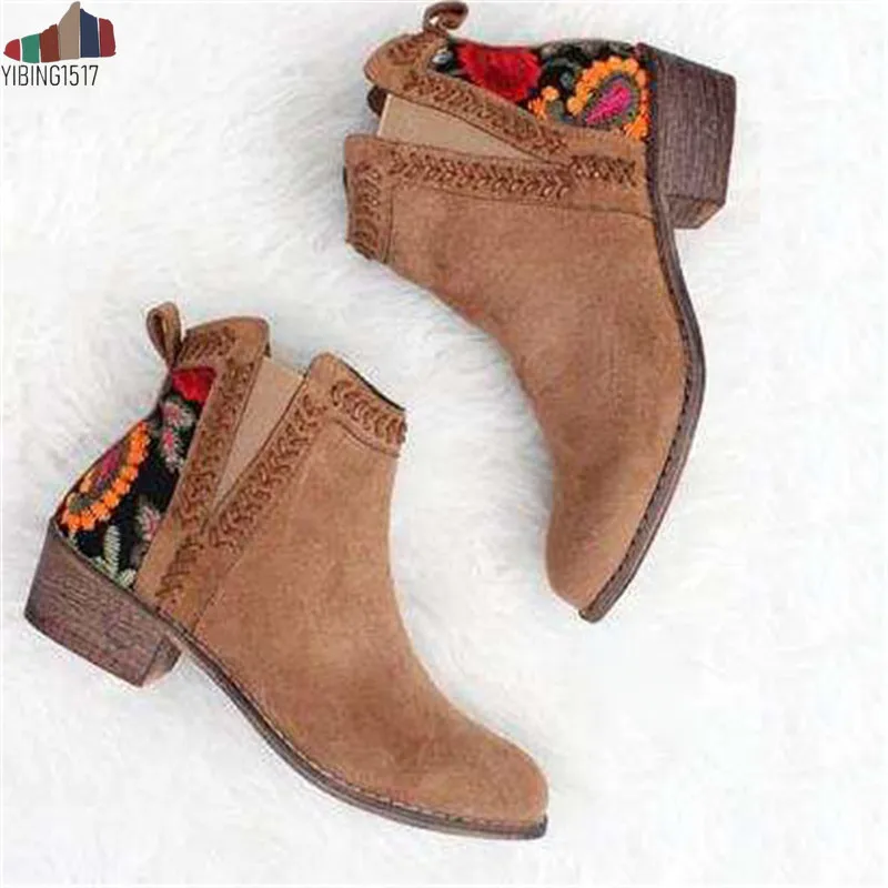 2019 Print Ankle Boots Women Autumn Winter Female Slip on Women Causal Ankle Boots Platform Shoes Woman Flats Plus Size
2019 Print Ankle Boots Women Autumn Winter Female Slip on Women Causal Ankle Boots Platform Shoes Woman Flats Plus Size