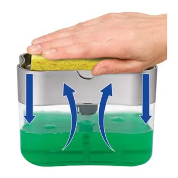 Sponge Rack Kitchen Sponge Drainboard Soap Holder Rack Container 2-in-1 Sponge Rack Soap Dispenser Soap Dispenser
Sponge Rack Kitchen Sponge Drainboard Soap Holder Rack Container 2-in-1 Sponge Rack Soap Dispenser Soap Dispenser