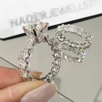 Unique Design Promise ring set Luxury 2ct Diamond 925 Sterling silver Engagement Wedding Band Rings for women fine Jewelry gift
Unique Design Promise ring set Luxury 2ct Diamond 925 Sterling silver Engagement Wedding Band Rings for women fine Jewelry gift
