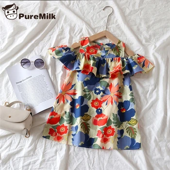 PureMilk Kids Cothes Printed Flowers Dress For Girls Casual Summer Dress Short Sleeve Baby Girls Clothes 
PureMilk Kids Cothes Printed Flowers Dress For Girls Casual Summer Dress Short Sleeve Baby Girls Clothes