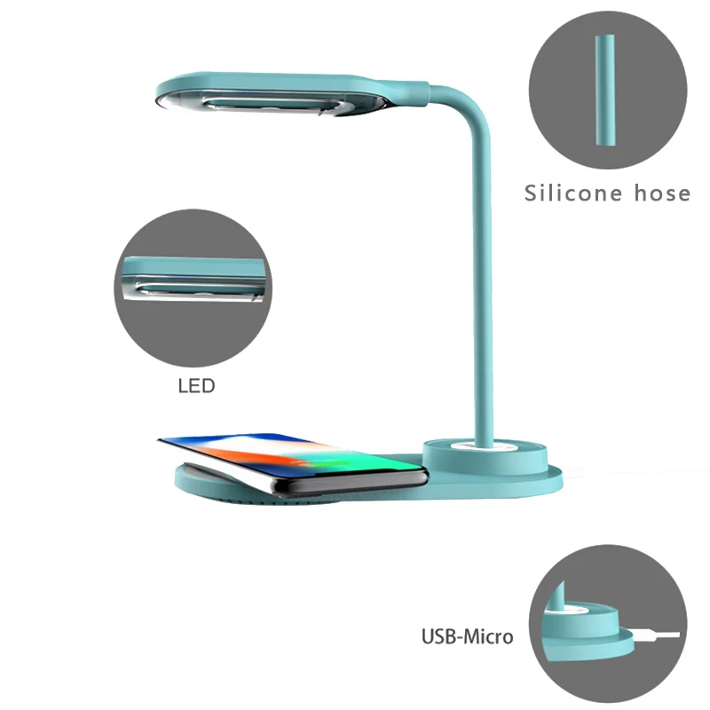 10W Wireless Charger LED Table Desk Lamp Eye Protect Touch Sensor Reading Light for iPhone Mobile Phone Charging Night Light New
10W Wireless Charger LED Table Desk Lamp Eye Protect Touch Sensor Reading Light for iPhone Mobile Phone Charging Night Light New