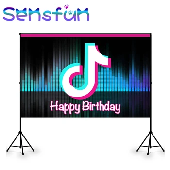 114sxy Tok tik Photography Backdrop Music Video theme Children Birthday Party Background for Photo Studio Photo shooting Props
114sxy Tok tik Photography Backdrop Music Video theme Children Birthday Party Background for Photo Studio Photo shooting Props