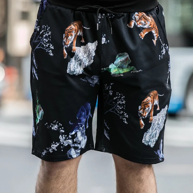 Oversized men's trend loose increase fat leisure five points pants printed shorts
Oversized men's trend loose increase fat leisure five points pants printed shorts