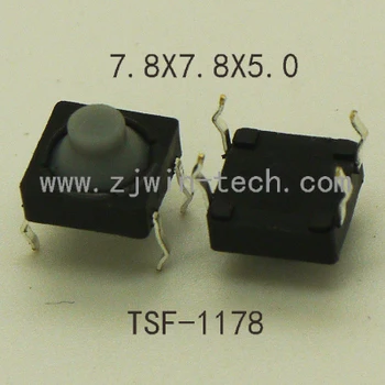 50PCS 7.8X7.8X5mm Waterproof Switch Button Tact Switch A..L..P..S.. Original Silicone button light touch DIP 4pin long travel
50PCS 7.8X7.8X5mm Waterproof Switch Button Tact Switch A..L..P..S.. Original Silicone button light touch DIP 4pin long travel
