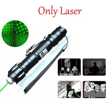 

532nm 8000M High Power Green Laser Pointer Adjustable Focus Star shape Light Pen Lazer Beam Military Green Lasers