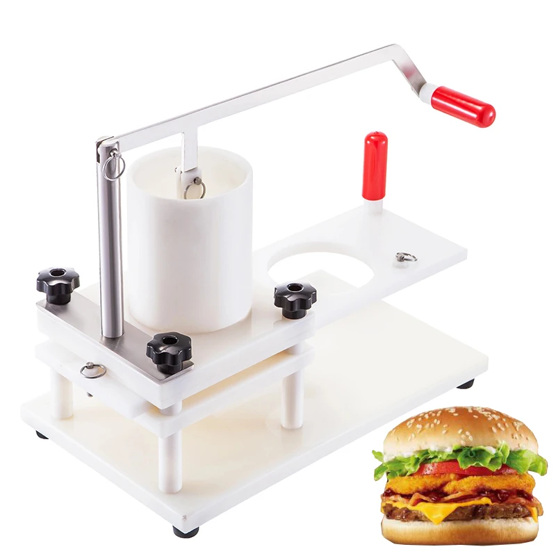 

Hamburger Press 100mm 130mm Manual Burger Maker Equipment Round Meat Shaping Machine Forming Burger Patty Maker