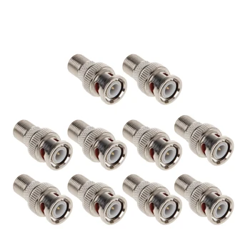 10Pcs/Set BNC Male Plug To F Female Jack Coax Connector Adapter For CCTV CameraW91A
10Pcs/Set BNC Male Plug To F Female Jack Coax Connector Adapter For CCTV CameraW91A