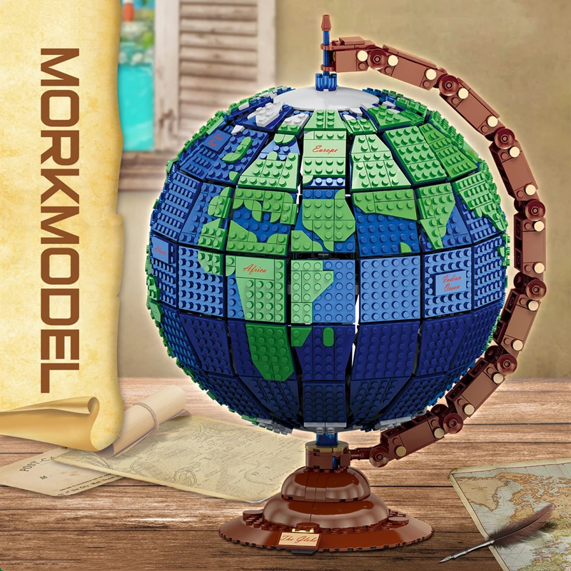 MOC Creative Idea Series The Rotatable Globe Model Kit Building Blocks Earth Map Bricks Educational KIDS TOYS Chirstmas Gifts
MOC Creative Idea Series The Rotatable Globe Model Kit Building Blocks Earth Map Bricks Educational KIDS TOYS Chirstmas Gifts