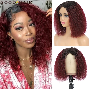 Ombre 99J RedWine Human Hair Wigs Brazilian Short Curly Wigs For Black Women Non-Remy Kinky Curly Full Machine Made Wig GOODHAIR
Ombre 99J RedWine Human Hair Wigs Brazilian Short Curly Wigs For Black Women Non-Remy Kinky Curly Full Machine Made Wig GOODHAIR