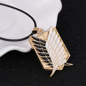 Fashion Japanese Anime Attack on Titan Necklace Wings of Liberty Shingeki No Kyojin Leather Chain Pendant Accessories
Fashion Japanese Anime Attack on Titan Necklace Wings of Liberty Shingeki No Kyojin Leather Chain Pendant Accessories