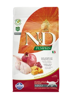 FARMINA FARMINA CAT N & D GRAIN FREE PUMPKIN QUAIL bezzernovoy adult cats with quail, pumpkin and pomegranate
FARMINA FARMINA CAT N & D GRAIN FREE PUMPKIN QUAIL bezzernovoy adult cats with quail, pumpkin and pomegranate