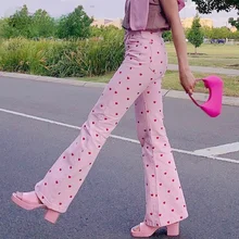 Female Pink Pants Heart Printed Sweet Trousers Vintage Aesthetic Party Pants Spring Women New Pockets Joggers Festival Outfits
Female Pink Pants Heart Printed Sweet Trousers Vintage Aesthetic Party Pants Spring Women New Pockets Joggers Festival Outfits