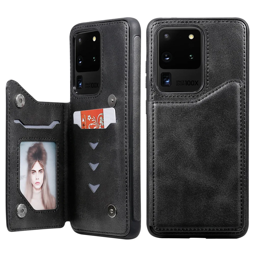 Для Samsung Galaxy S20 Ультра чехол для кредитных карт из искусственной кожи флип кошелек