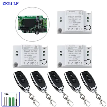 ZKRLLF Universal AC 110V 220V Wireless Smart Remote Control Switch Receiver Module and 433MHz RF Transmitter For LED Light DIY
ZKRLLF Universal AC 110V 220V Wireless Smart Remote Control Switch Receiver Module and 433MHz RF Transmitter For LED Light DIY