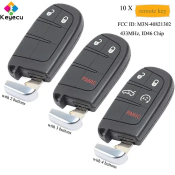 KEYECU 10 Pieces/Lot Smart Remote Key - 2 3 5 Button ID46 Chip 433MHz - FOB for Chrysler FCC ID: M3N-40821302 IC: 7812A-40821302
KEYECU 10 Pieces/Lot Smart Remote Key - 2 3 5 Button ID46 Chip 433MHz - FOB for Chrysler FCC ID: M3N-40821302 IC: 7812A-40821302