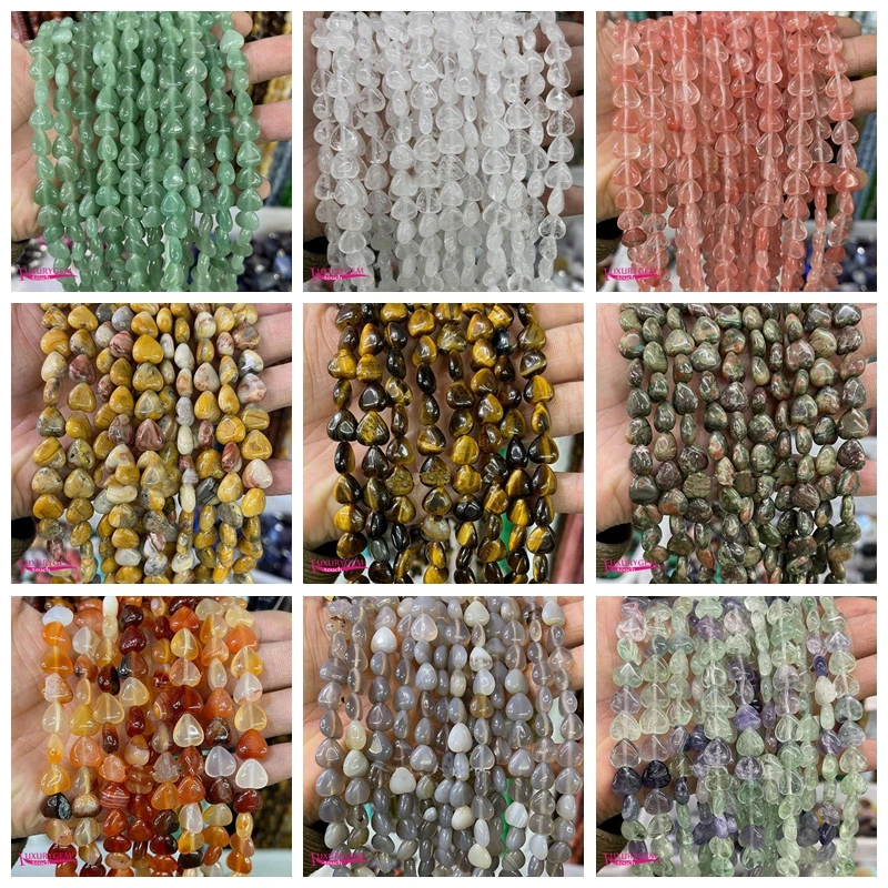 Natural Multicolor Stone Loose Beads 10mm Smooth Heart Shape DIY Jewelry Accessories 38Pcs wk412
Natural Multicolor Stone Loose Beads 10mm Smooth Heart Shape DIY Jewelry Accessories 38Pcs wk412