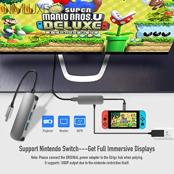 4 in 1 Type C Adapter USB C Hub Powerdelivery PD Charging 4K HDMI for MacBook Pro, MacBook Air, Huawei Matebook, Chrome Pixelboo
4 in 1 Type C Adapter USB C Hub Powerdelivery PD Charging 4K HDMI for MacBook Pro, MacBook Air, Huawei Matebook, Chrome Pixelboo