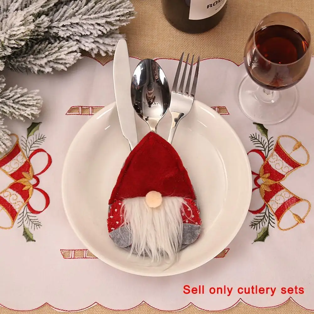 Portable Cutlery Christmas Hat Tableware Cover Bag Decorative Tableware Knife Fork Set Storage Tool Festival Table Decoration
Portable Cutlery Christmas Hat Tableware Cover Bag Decorative Tableware Knife Fork Set Storage Tool Festival Table Decoration