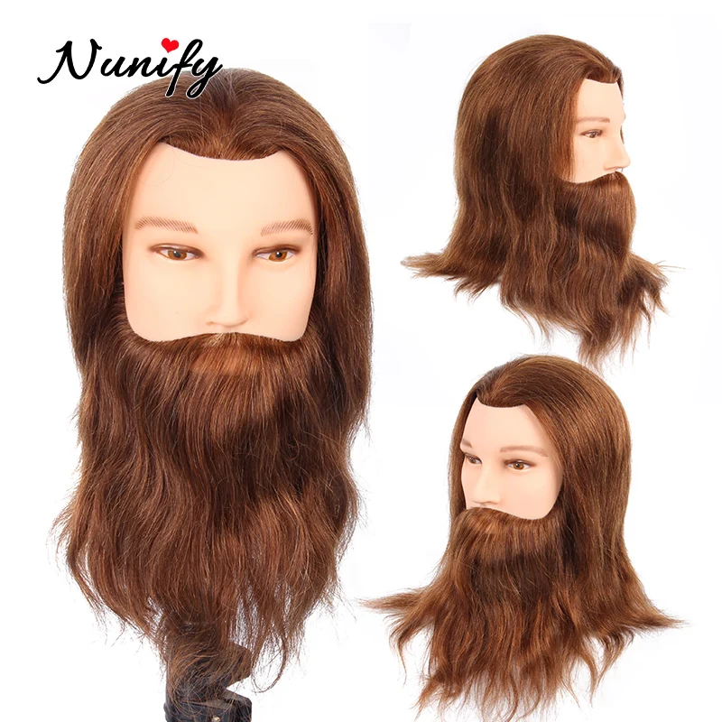 Nunify Male Mannequin Hairdressing Training Head With 100 Real Human Hair And Beard Manequin Hair Doll Manikin Head For Barber
Nunify Male Mannequin Hairdressing Training Head With 100 Real Human Hair And Beard Manequin Hair Doll Manikin Head For Barber