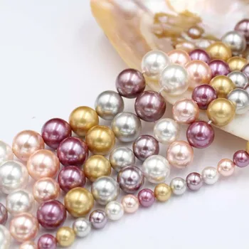 Color Plating Mix Color Shell Beads 6/8/10/12mm Imitation Pearls Loose Round Beads for DIY Bracelet Necklace Jewelry Finding
Color Plating Mix Color Shell Beads 6/8/10/12mm Imitation Pearls Loose Round Beads for DIY Bracelet Necklace Jewelry Finding