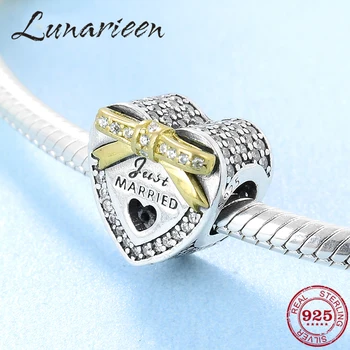 New 925 Sterling Silve yellowr Bow MARRIED heart shape CZ beads Fit Original europeu Charm Bracelet Jewelry making
New 925 Sterling Silve yellowr Bow MARRIED heart shape CZ beads Fit Original europeu Charm Bracelet Jewelry making