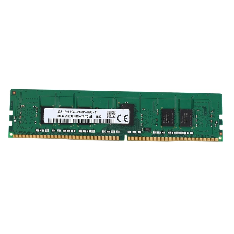 Фото Оперативная Память DDR4 4 Гб Серверная 1RX8 PC4-2133P PC4-17000 1 2 в 213 Гц 288PIN ECC REG DIMM |