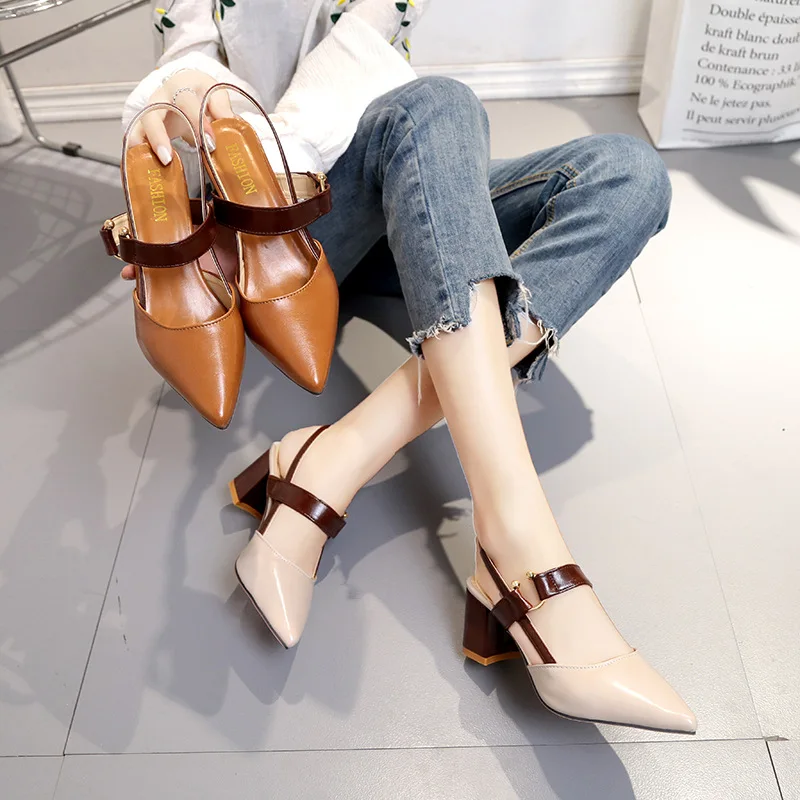 2019 Spring New Style Fashion Closed-toe WOMEN'S Shoes Versatile Chunky High Heel Retro Sexy Nation WOMEN'S Shoes
2019 Spring New Style Fashion Closed-toe WOMEN'S Shoes Versatile Chunky High Heel Retro Sexy Nation WOMEN'S Shoes