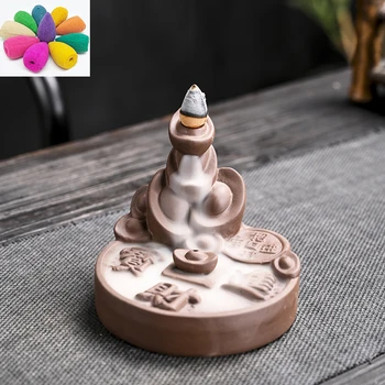 The Ingots Lucky Backflow Incense Burner Ceramic +10 Pcs Incense Cones Living Room Incense Base for Home Decor Budda Decorativo
The Ingots Lucky Backflow Incense Burner Ceramic +10 Pcs Incense Cones Living Room Incense Base for Home Decor Budda Decorativo