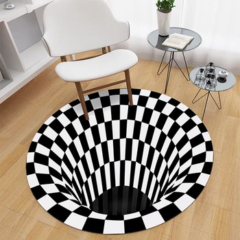 Round Area Rug Printed Carpet Not-Slip Floor Mat 3D Visual Illusion Shaggy Rug for Bedroom Decor DC120
Round Area Rug Printed Carpet Not-Slip Floor Mat 3D Visual Illusion Shaggy Rug for Bedroom Decor DC120