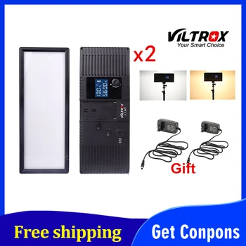 Viltrox L132T Bi-Color Dimmable LED Video Light x2 +2x Light Stand +2x AC Adapter for DSLR Camera Studio LED Lighting Kit
Viltrox L132T Bi-Color Dimmable LED Video Light x2 +2x Light Stand +2x AC Adapter for DSLR Camera Studio LED Lighting Kit