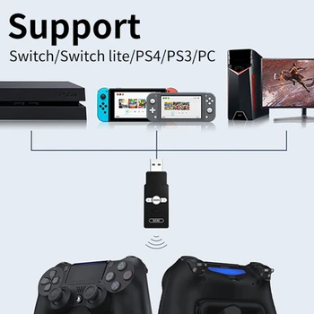 USB Wireless Controller Converter Wired Bluetooth Handle Adapter for Switch/PS4/PS-3/PC Gaming Handles Accessories
USB Wireless Controller Converter Wired Bluetooth Handle Adapter for Switch/PS4/PS-3/PC Gaming Handles Accessories
