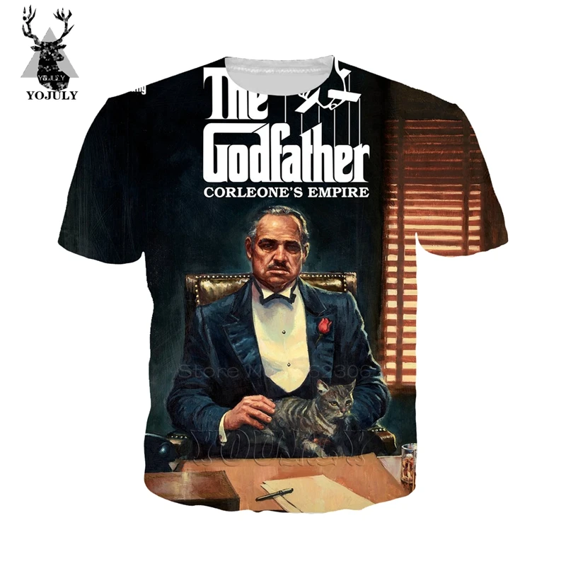 Film Godfather t shirt fashion funny men's cosy T-shirts 3D print harajuku tees hip hop O-neck Short sleeve streetwear tops A502
Film Godfather t shirt fashion funny men's cosy T-shirts 3D print harajuku tees hip hop O-neck Short sleeve streetwear tops A502