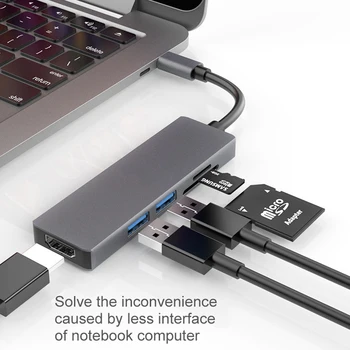 Type C to HDMI Hub USB C 4K PD USB 3.0 Splitter USB-C Hub To multiport Adapter Power Delivery Accessories For MacBook Pro /Air
Type C to HDMI Hub USB C 4K PD USB 3.0 Splitter USB-C Hub To multiport Adapter Power Delivery Accessories For MacBook Pro /Air