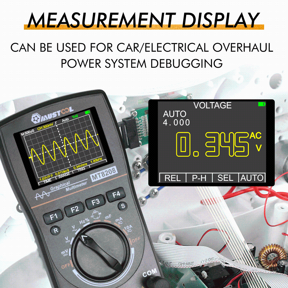 ET828 Digital Oscilloscope Multimeter 2 in 1 with 1MHz Bandwidth 2