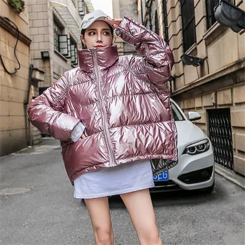 Oversize Winter Jacket Women Down Cotton Coat Parka Mujer Plus Size Loose Bright Surface Thick Warm Outerwear Short Parka Female
Oversize Winter Jacket Women Down Cotton Coat Parka Mujer Plus Size Loose Bright Surface Thick Warm Outerwear Short Parka Female