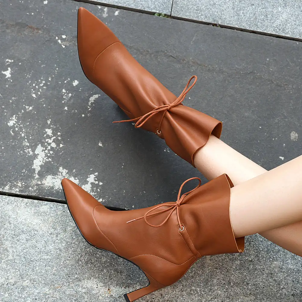 Lapolaka 2019 Sexy Runway show 100% Genuine Leather Ankle Boots Woman Shoes Women High Heels Pointed Toe Boots Female
Lapolaka 2019 Sexy Runway show 100% Genuine Leather Ankle Boots Woman Shoes Women High Heels Pointed Toe Boots Female