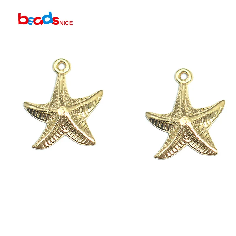 

Beadsnice ID40040smt2 Gold Filled Star Charm Pendant For Necklace Jewelry Making Jewellery Component Wholesale Supply