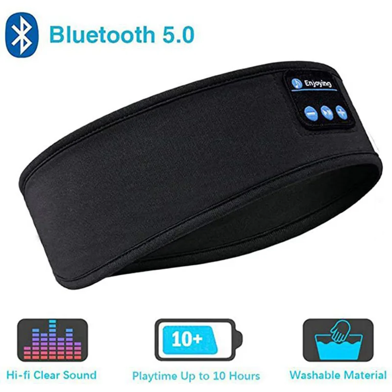 Фото Беспроводные наушники для сна Мягкая повязка на голову Bluetooth воркаута бега