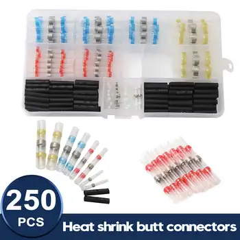 250PCS Heat Shrink Soldering Sleeve Terminals Insulated Waterproof Butt Wire Connectors Electrical Wire Soldered Terminals
250PCS Heat Shrink Soldering Sleeve Terminals Insulated Waterproof Butt Wire Connectors Electrical Wire Soldered Terminals