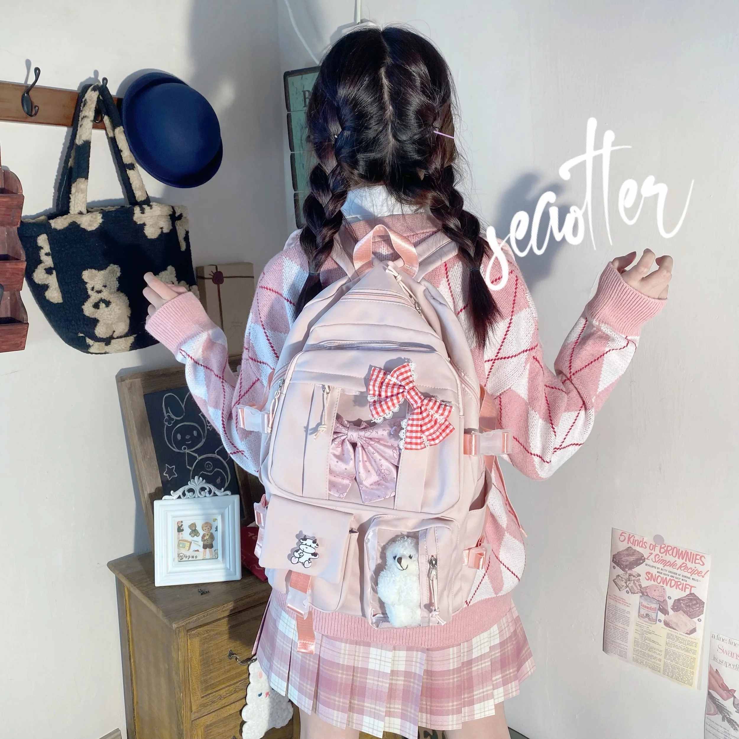 Preppy Style Lolita Girl Itabag Teen Girls Women JK Uniform Bag Japanese High School Student Backpack Knapsack Shoulder Bags
Preppy Style Lolita Girl Itabag Teen Girls Women JK Uniform Bag Japanese High School Student Backpack Knapsack Shoulder Bags