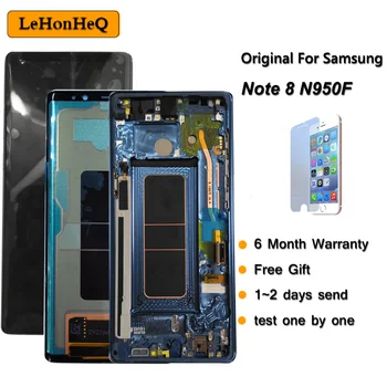 Original Super AMOLED LCD For Samsung Galaxy note 8 LCD Display Touch Screen Digitizer Assembly For samsung note 8 N950F frame
Original Super AMOLED LCD For Samsung Galaxy note 8 LCD Display Touch Screen Digitizer Assembly For samsung note 8 N950F frame