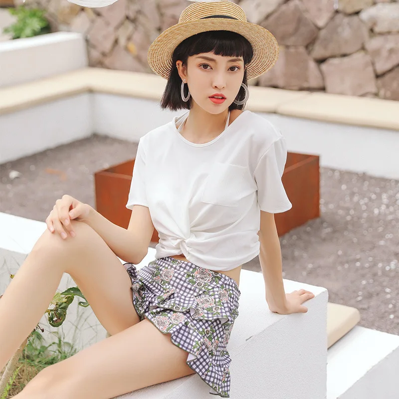 Split Type Cover-up Three-piece Set Swimwear Underwire Small Bust Gathering Short Skirt Hot Springs WOMEN'S Swimsuit Fresh
Split Type Cover-up Three-piece Set Swimwear Underwire Small Bust Gathering Short Skirt Hot Springs WOMEN'S Swimsuit Fresh