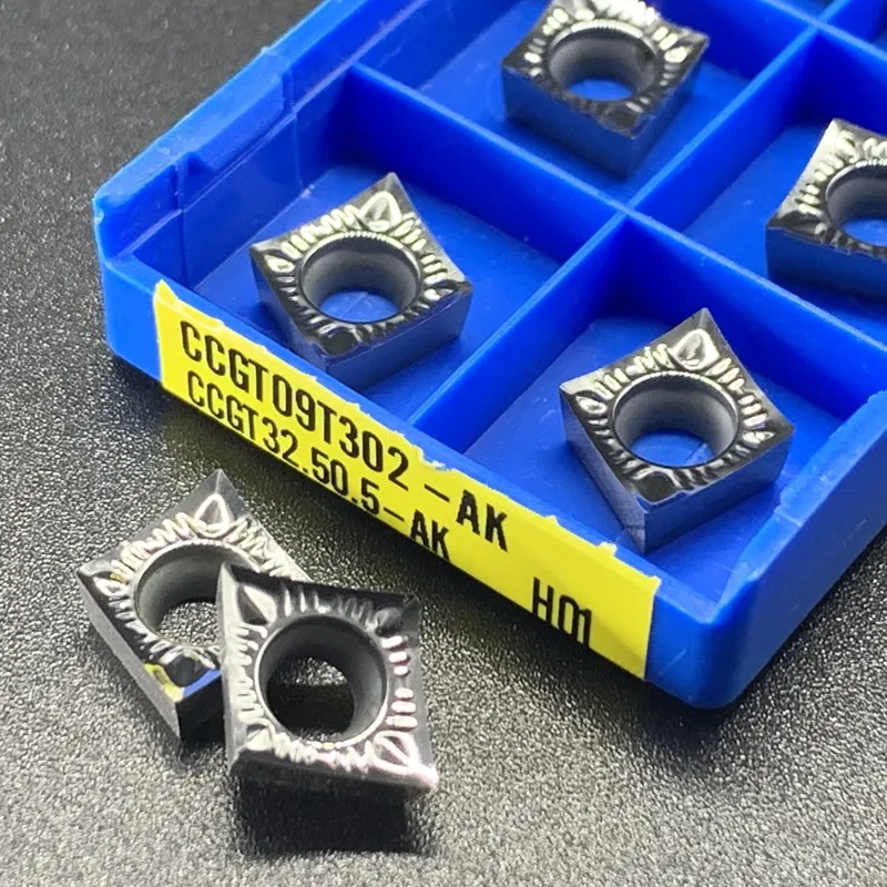 10PCS CCGT09T302/04-AK H01 Carbide Aluminum Blade Turning tool Cutting tool CCGT aluminum inserts 
10PCS CCGT09T302/04-AK H01 Carbide Aluminum Blade Turning tool Cutting tool CCGT aluminum inserts