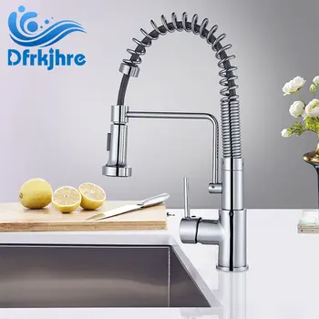 Dfrkjhre Kitchen Faucet Spring Chrome Single Handle Pull Down Sprayer Tap Pull Out Vessel Sink Cold Hot Mixers Tap 2 Ways Spout
Dfrkjhre Kitchen Faucet Spring Chrome Single Handle Pull Down Sprayer Tap Pull Out Vessel Sink Cold Hot Mixers Tap 2 Ways Spout