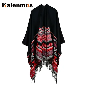 Cloak Poncho Scarf Women Geometric Shawl Imitation Cashmere Capes National Wind Fork Cloaks Wraps Pashmina Both Sides Available
Cloak Poncho Scarf Women Geometric Shawl Imitation Cashmere Capes National Wind Fork Cloaks Wraps Pashmina Both Sides Available