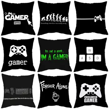45*45 cm New Design Game White Cushion Cover Keyboard Headset Pattern Pillow Case Chair Seat Bedroom Decor Peach Skin Pillowcase
45*45 cm New Design Game White Cushion Cover Keyboard Headset Pattern Pillow Case Chair Seat Bedroom Decor Peach Skin Pillowcase