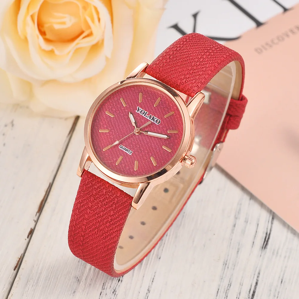 Yolako Fashion Students Watch Cowboy Surface Women's Belt Watch Women's Creative Watch 
Yolako Fashion Students Watch Cowboy Surface Women's Belt Watch Women's Creative Watch