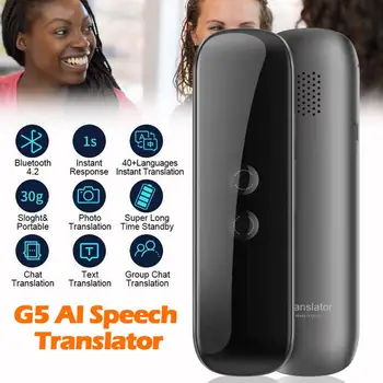 AI Multi Language Voice Translator Device, G5 Instant 40+ Languages Real Time Two-Way Portable Translator Travelling Learning
AI Multi Language Voice Translator Device, G5 Instant 40+ Languages Real Time Two-Way Portable Translator Travelling Learning