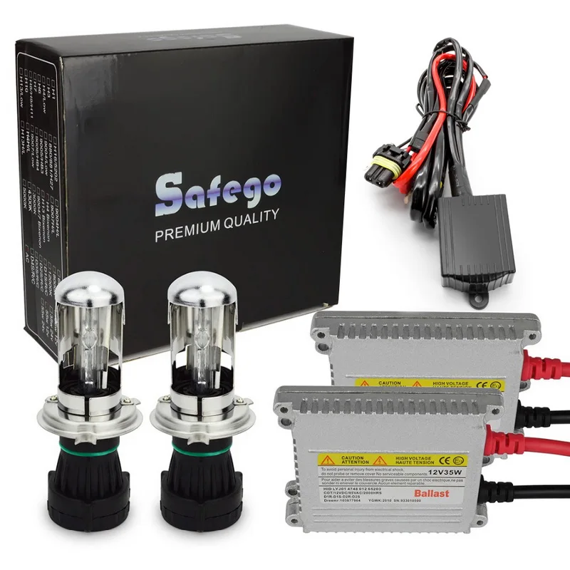 Фото Ксеноновая лампа Safego для автомобильных фар 35 Вт 12 В постоянного тока стандартная