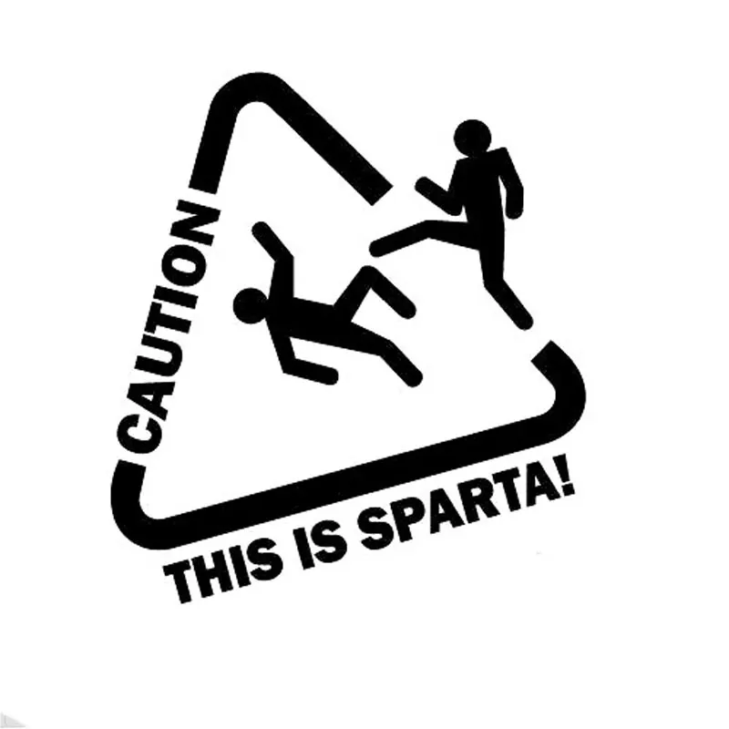 Funny Caution This Is Sparta Car Stickers Decals Cover Scratches Accessories Motorcycle Art Pattern PVC 15cm X 14cm
Funny Caution This Is Sparta Car Stickers Decals Cover Scratches Accessories Motorcycle Art Pattern PVC 15cm X 14cm